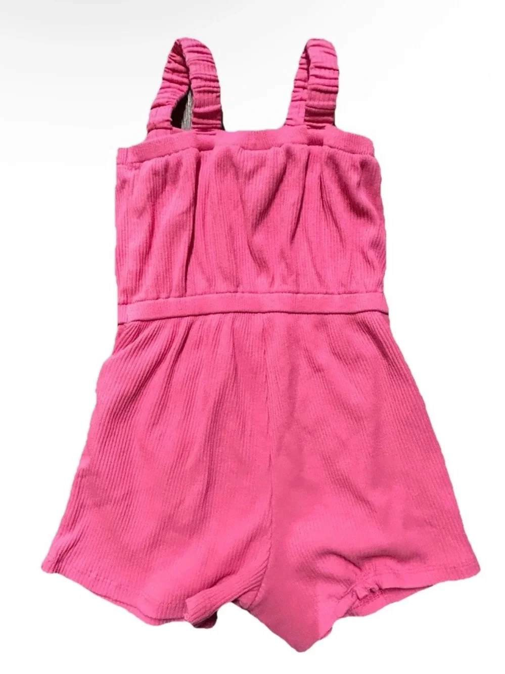 Toddler Girl Summer Dresses Minnie Mouse Pink Ribbed Romper Size 2T